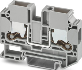 Through terminal block, push-X connection, 1.5-16 mm², 1 pole, 57 A, gray, 1329547