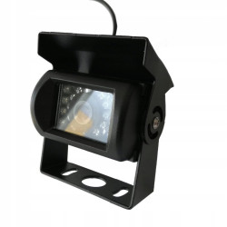 Kamera cofania z daszkiem BUS TIR 18diód 420TVL 0.1Lux 140° 12V/24V linie pomocnicze
