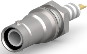 SHV panel socket, RG-59, RG-62, solder connection, straight, 51494-2