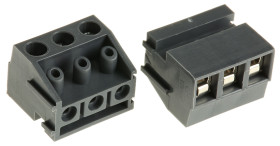 Klucz polaryzacyjny 3 -pinowe raster 5mm Przewlekany Żeński RS PRO