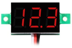 MNI woltomierz miernik 99,9V DC CZERWONY 0,36"