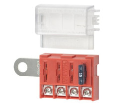 Skrzynka Bezpiecznikowa Blue Sea – montowana na zacisku akumulatora