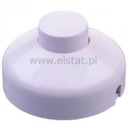 Przełącznik nożny przelotowy biały 1A 250V