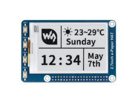 Waveshare 264x176, 2.7inch E-Ink display HAT for Raspberry Pi