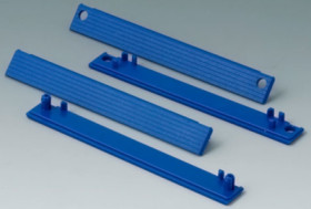 Cover strip, straight, PC, (W) 120 mm, blue, C2203127