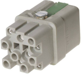 Harting 09120123101 Wkładka złącza żeńskiego Han Q12-F-QL, seria Han® Q, 12 + PE, 1 szt.