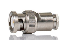 Złącze koncentryczne Montaż na kablu Męski 50Ω typ złącza Złącze BNC 1GHz, zaciskane typ kabla RG174B