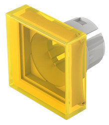 Soczewki do wskaźników, Żółty, Płaski, długość: 20mm