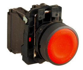 Wyłącznik Pulpitowy Przycisk Pojedynczy Czerwony IP54 1NO+1NC VCX