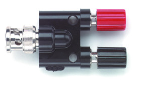 Adapter do złącz pomiarowych, rodzaj: Męski, wtyk: 16.76mm, gniazdo: 4mm, Czarny