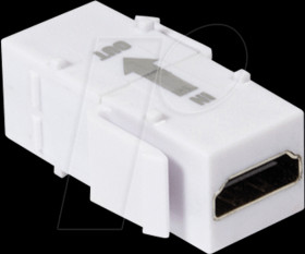 NK0014R Keystone HDMI F/F, repeater, white