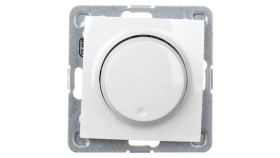 Impresja Ściemniacz Przyciskowo-Obrotowy /Żarowy I Halogenowy/ Ecru Łp-8Y/M/27