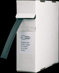 Heat-shrink tubing box, adhesive lined, 8 m, black, Ø4 mm