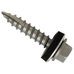 ForgeFix TechFast Metal Roof to Timber Hex Screw T17 Gash Point 6.3x25mm Box100