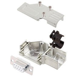 Encitech 6355-8065-31 D-Sub Receptacle set 9 Pins 90&#xB0; Solder Bucket