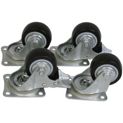 VISO MALLEWKIT Caster Set Steel/Rubber Durable Wheel Set