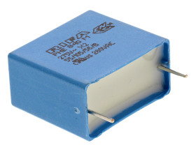 Kondensator foliowy 1μF 275V ac KEMET Metalizowany polipropylen rozstaw: 22.5mm THT ±20