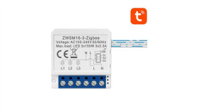 Inteligentny Przełącznik Dopuszkowy Zigbee Avatto Zwsm16-W3 Tuya