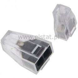 Złącza elektryczne typu Wago 2x2,5mm; czarna