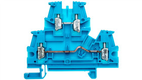 Złączka Szynowa 2-Piętrowa 4Mm2 Niebieski Viking 037108 /60Szt./