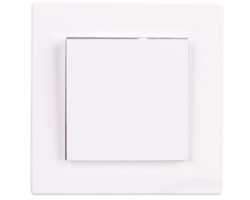 Gniazdo pojedyncze Asfora SCHUKO z/u 2P+Z z klapką białe z ramką EPH3100121