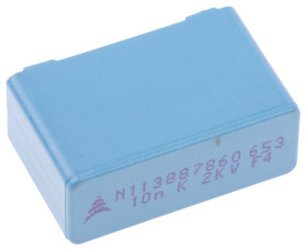 Kondensator foliowy 10nF 2 kV dc, 700 V ac EPCOS Polipropylenowe rozstaw: 22.5mm THT ±10