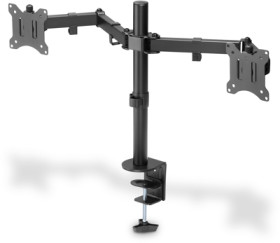 Table stand, for 2 monitors, 15 to 32 inch, up to 16 kg, VESA max. 100x100 mm, black, DA-90400