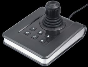 DESKJS36 - USB desktop joystick, 3-axis, Hall effect, 6 pushbuttons