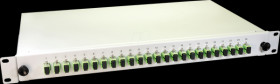 SPBOX 24E09 OS2 SC/APC 19" Fiber Optic Splice Box, 24x SC/APC OS2, 1RU
