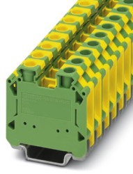 Protective conductor terminal, screw connection, 1.5-25 mm², 2 pole, 8 kV, yellow/green, 3215915