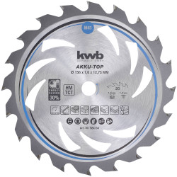 kwb 584154 Metal Circular Saw Blade 156mm 20 cogs Carbide-tipped
