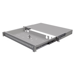 Przełącznica światłowodowa 19" 1U 24xSC Simplex, wysuwana, szara