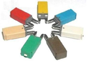 Automotive circuit breaker, 25 A, 28 V, white, (L x H) 12.45 x 24.5 mm, 341132-MANUAL RESET