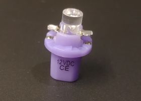 Żarówka LEDOWA 12V R5/T5/W2W z oprawą B8.5D UV