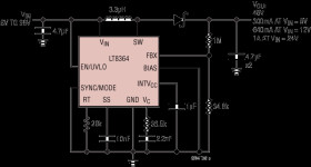 Low I Boost/SEPIC/Inverting Converter with 4A, 60V Switch
