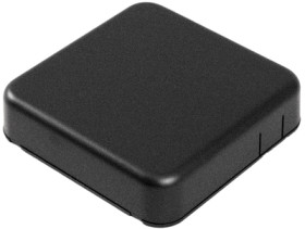 ABS miniature enclosure, (L x W x H) 80 x 80 x 20 mm, black (RAL 9005), IP54, 1551SNAP4BK