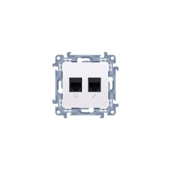 Gniazdo komputerowo-telefoniczne RJ45+RJ12 białe C5T.01/11 Kontakt Simon10