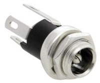 GDC2.5/5.5C8 Gniazdo DC2.5/5.5 przykręcane na chassis - otwór M8