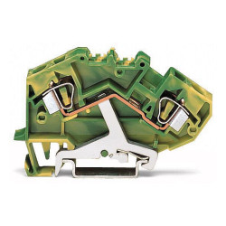WAGO 782-607/999-950 2-conductor Gnd. Terminal Block Ex e II Grn-yellow