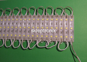Moduł led 3x 5054 IP65 biały zimny za 1szt