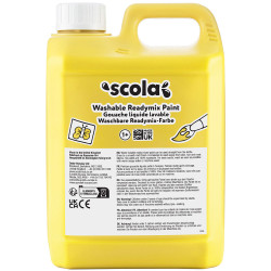 Scola DAMW2LTL/21 Washable Readymix 2L Brilliant Yellow