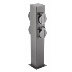 Słupek ogrodowy LARGO-P 36 36cm 4xgn. grafit GTV