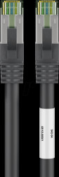 66721 Patch cable Cat. 8.1 S/FTP, 1m, black