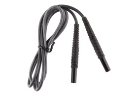 Przewód pomiarowy 1,2m czarny /wtyki bananowe/ WAPRZ1X2BLBB