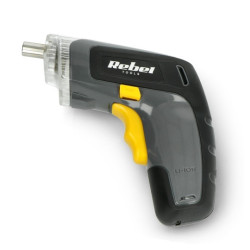 Wkrętarka akumulatorowa Rebel RB-1001 3,6V 1300mAh z akcesoriami - 27 elementów