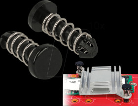 18273 Snap Rivet for heat sink, set 10 pieces, black