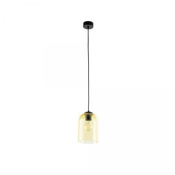 Lampa wisząca z żółtym, szklanym kloszem na 1xE27 MOLLY YELLOW 1 10297 TK Lighting