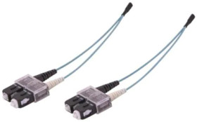 Duplex-jumper, SC to SC, 5 m, OM3, multimode 50/125 µm, 33012410050006