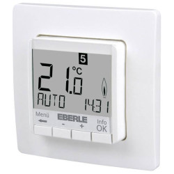 Eberle 527820455100 FIT 3Rw Thermostat with Large Display, Timer, Flush Mount