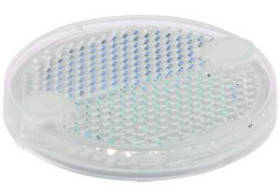 AO98C857 Akcesoria Optyczne, odbłyśnik, Ø64mm 7,8 wysokości, otwór na śrubę, 2xØ6,5mm